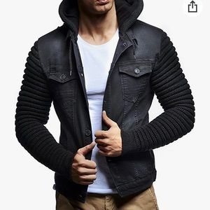 Jean Jacket/ Sweater Hoodie